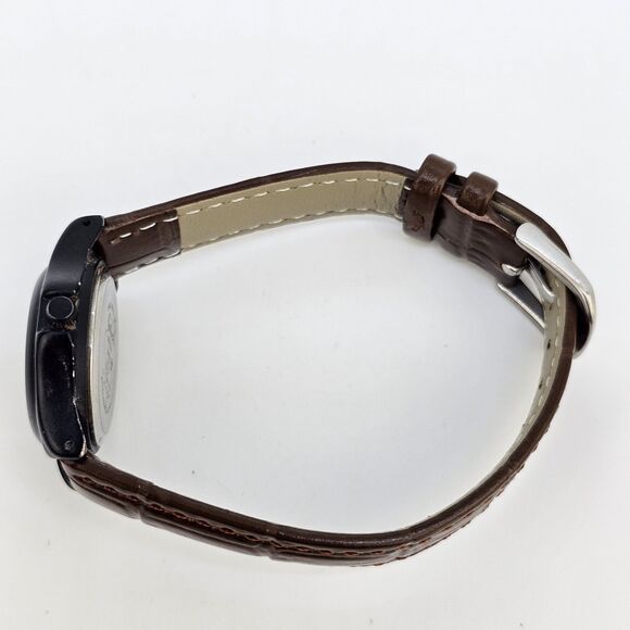 Galaxie By Elgin Women's Watch 26MM Cream Dial New Brown‎ Leather Bands Battery - Picture 10 of 12